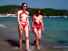 Alissa Foxy And Foxy Alissa - Beach Cafe - Mila Amour