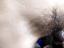 Slim Gal with Hirsute Snatch and lengthy labia at 1st Time Interracial Sex with Unfathomable Cum inside with Creampie Drink