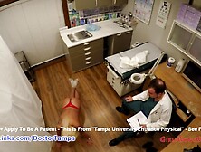 Alexandria Jane's New Student Gyno Exam By Doctor Tampa Caught On Web-Cam Only @ Girlsgonegynocom