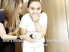 Two Lesbians Have Sex in the Car