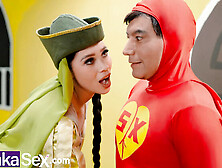 Marina Gold Takes Big Colombian Ass Fuck in Hardcore 4K Threesome