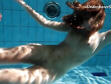 Cute Smoking Hot Babe Edwiga Underwater