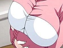 Busty anime blonde and redhead give a sloppy double blowjob and get railed