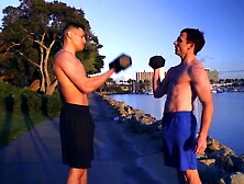 SEAN CODY - Ernie Pounds Greyson's Crazy Dark hole In Doggy style In advance of Painting It With His Sexy Load