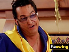 Casual horny swingers fucking hard.