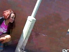 Pornxn - Erotic Babe Pissing In Public (Kiki Minaj)