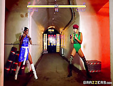 Sexy blonde lesbian horny chick Cristen Rina playful pussy fun