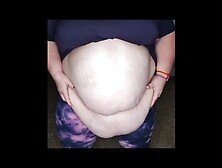 Watch this charming ssbbw shake and play with her alluring stomach and booty