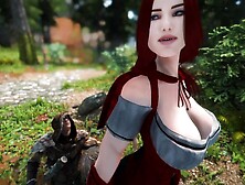 Massive Red Riding Hood (Part one) - Skyrim Giantess