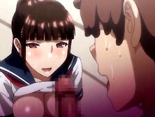 She was hypnotized by the chairman,  touched her big tits,  gave a blowjob at 69,  and ejaculated in her mouth.