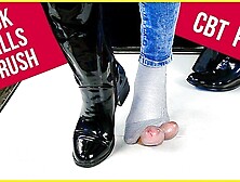 Ballbusting And Cock Balls Crush In Patent Leather Boots And Socks Cbt Pov With Verified Amateurs
