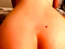 Slim Waist Blondie Likes to Ride My Knob Reverse Cowgirl