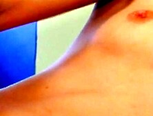 Naughty brunette honey jana flirts and gets licked