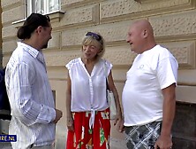 Lucky To Fuck My Skinny 68 Year Old Granny Landlord Eleanor In Her House When Her Husband Just Left - MatureNl