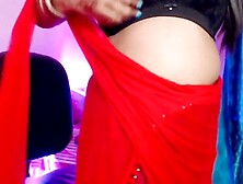 Mature woman indulges in her solo sexual fantasy by stripping down and squeezing her breasts.