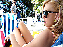 Lexi Belle spreads her sexy legs for the camera and gets nailed roughly from behind