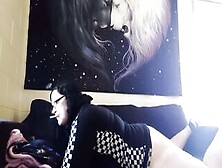 Smoking Gothic Skank Humping Pillows Til Orgasm