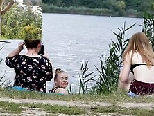 Daisygrazy Flashes 3 Hot Girls At A Public Lake