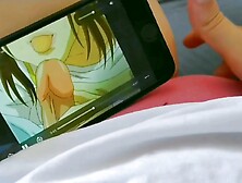 Pov Cute Student Touching Her Pussy While Watching Hentai Morning Orgasm