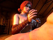 Titjob with Triss in POV - Witcher Parody