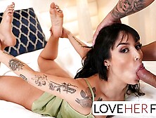 Pornstar video with slutty Vanessa Sky and Victor Ray from Love Her Feet