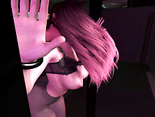 BDSM Standing Doggie with Fox Ear Girl