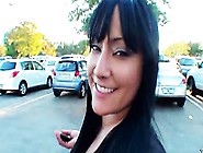 Long haired hardcore brunette sex-goddess demonstrates her big boobs