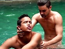 Johnny Bandera And D Johnny Rapid Are Having Sex In The Pool