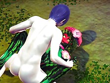 Fucking a Watermelon in the Park : Hentai Monster Girl