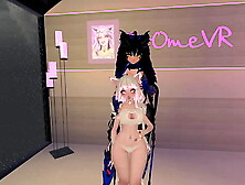 Nyaa! A futa's date with her kitty VRchat erp