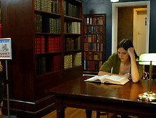 Making move to bang this gorgeous TS librarian