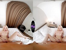 Blonde teen riding cock in reverse cowgirl in vr