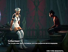 porn game where you need to escape from prison with the help of a ritual of demon jizz