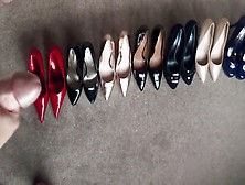 Spunking Over 7 Pairs Of Sexy High Heels!