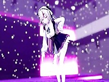 【Mmd R-Eighteen Sex Dance】White Chick Shows Her Long Booty And Fucks Inside Insane Riding激しいセックス[Mmd R-18]