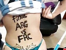 Argentinian Redhead Predicts The World Cup Final While They Fuck Very Hard