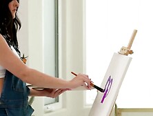 Sculpting Perfection Stepmoms Ava Davis and Serena Sterling Get Their Stepsons to Strip for Arts Sake