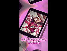 Touching myself in the forest wearing a sheer robe