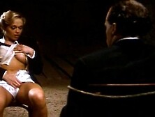 Is She Masturbates In Front Of Her Prisoner And Then Gives Him A Blowjob With Mata Hari And Kelly Trump