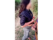 Indian college whore making love with her BF outdoor fuck hindi audio, collage couples HD