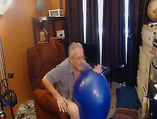 Blow 2 Pop A 24 And A 12 Inch Balloon Then Cum (Blnbngr 48