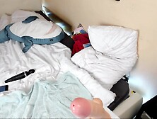 Catgirl masturbate and incredible oral sex