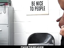 Store Thief Jada Gets Caught and Get to Endure a Hardcore Lesson in Compliance - Fuckthief