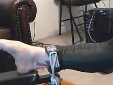 Handcuffed And Helpless Girl Is Being Tickled By A Perverted Mistress