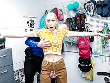 Security Guard Does a Strip Search and Deep Cavity Search on The Shoplifter Youngster - Shopliftersex