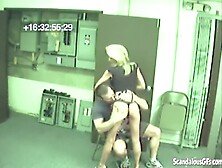 Couple fucking hard while waiting
