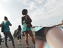 Sexy bubble wazoo up super short suit