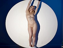 Sweet blonde pornstar MILF Anna Claire Clouds striptease for Playboy