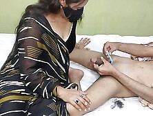 Indian Desi Sister-in-law massaged her father-in-law's rod and after shaving her father-in-law's underwear she got her cunt slam