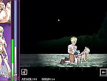 Cute blonde princess having sex with a man in new erotic hentai ryona game